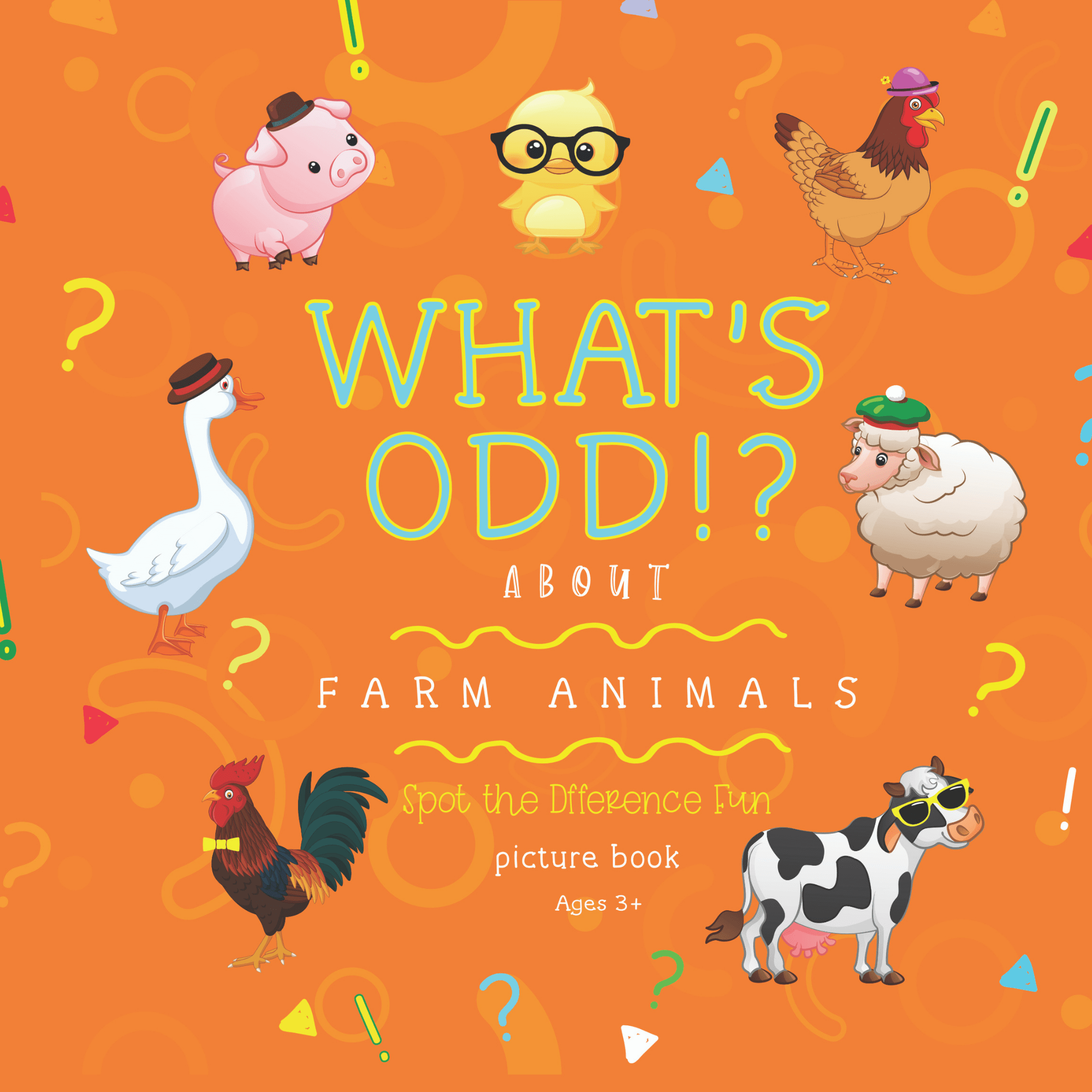 jaymcdesign books toddler odd one out book about farm animals