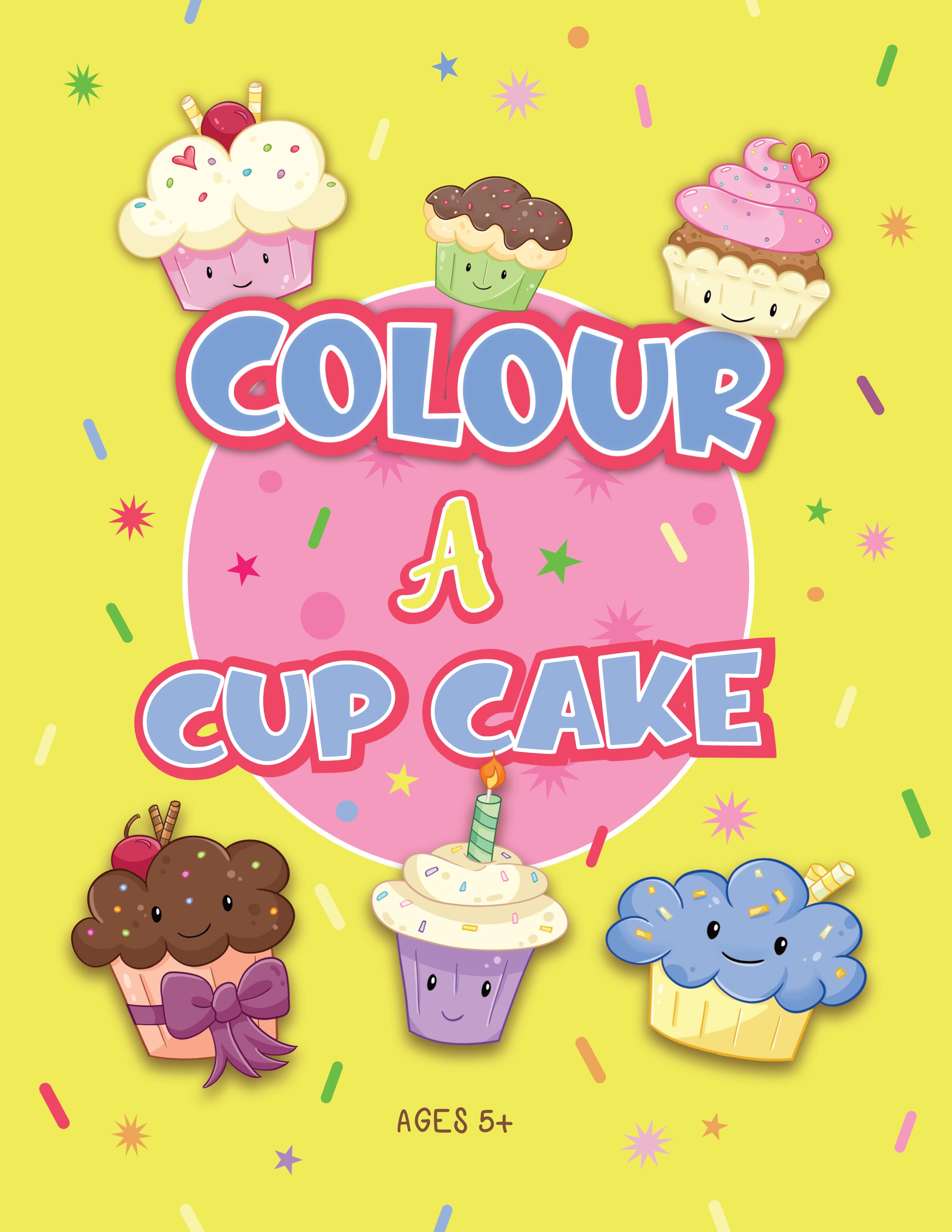 jaymcdesign books childrens cup cakes and desserts colouring book