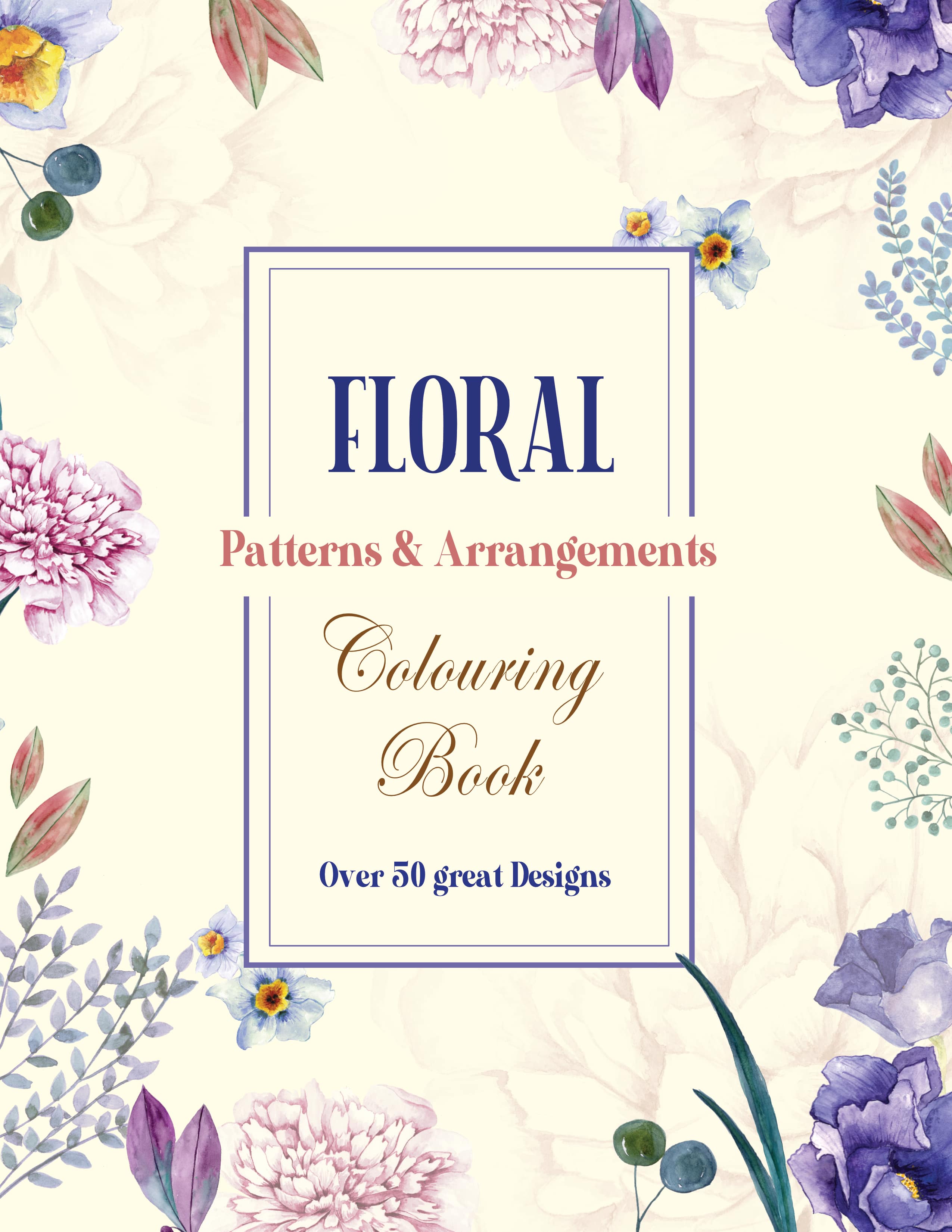 jaymcdesign books adult floral patterns art colouring book