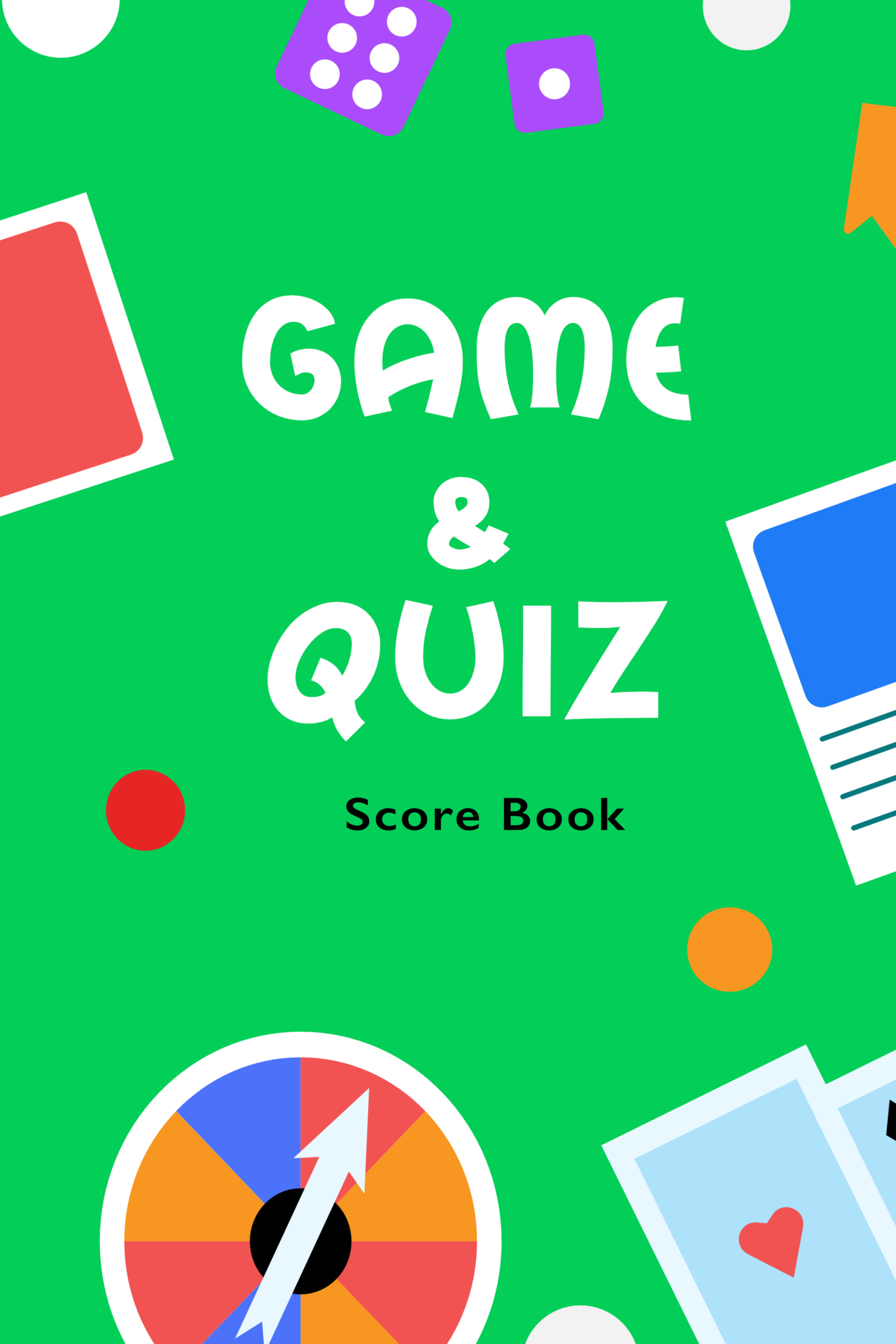 jaymcdesign books Game and Quiz score book