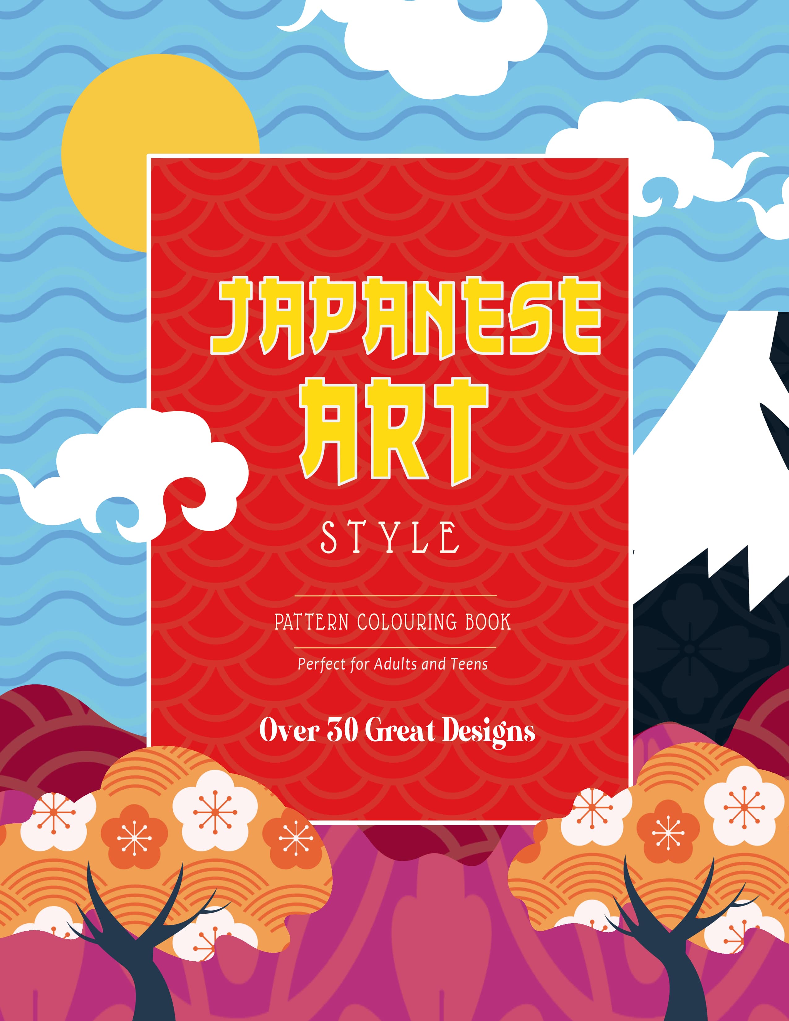 jaymcdesign books adult japanese art colouring book