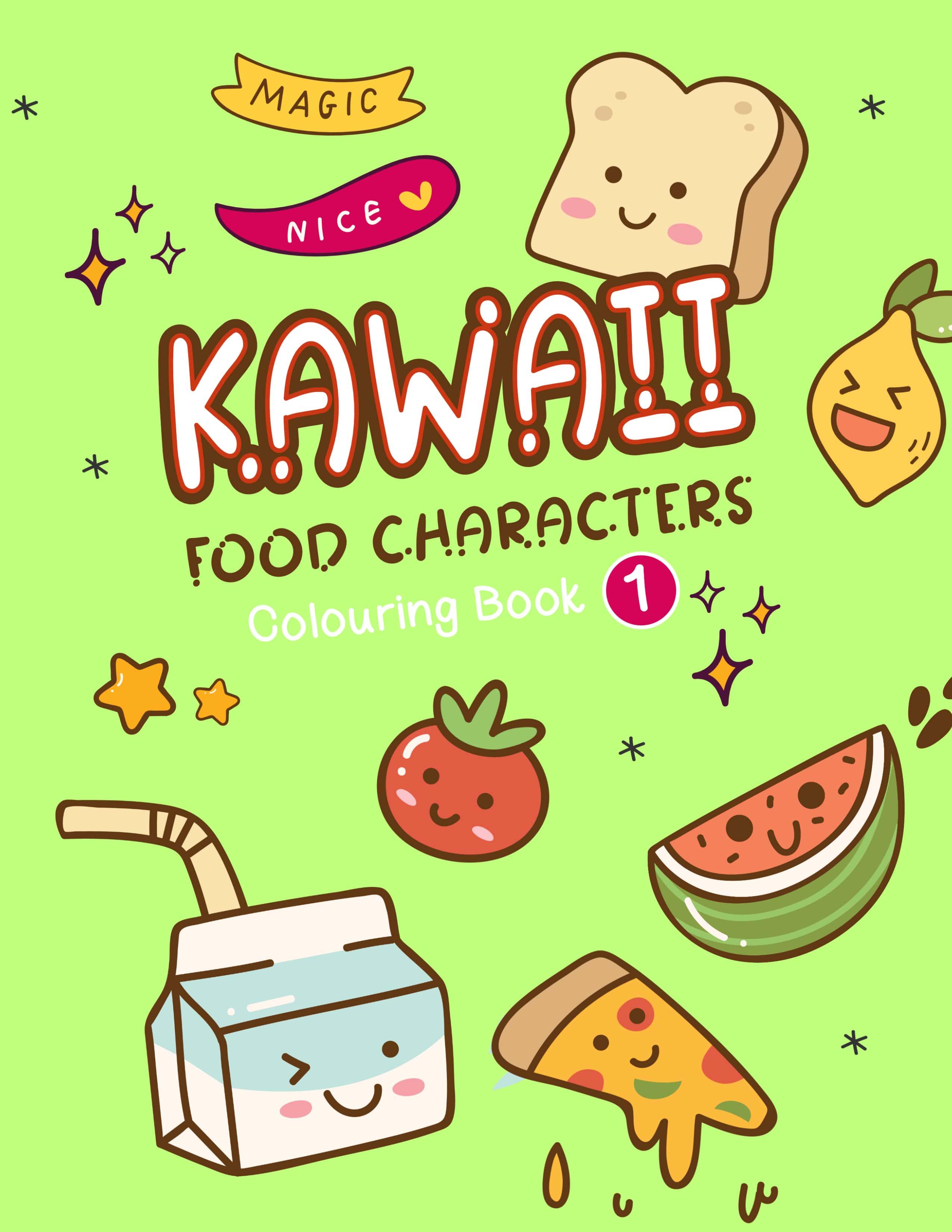 jaymcdesign books childrens kawaii colouring book
