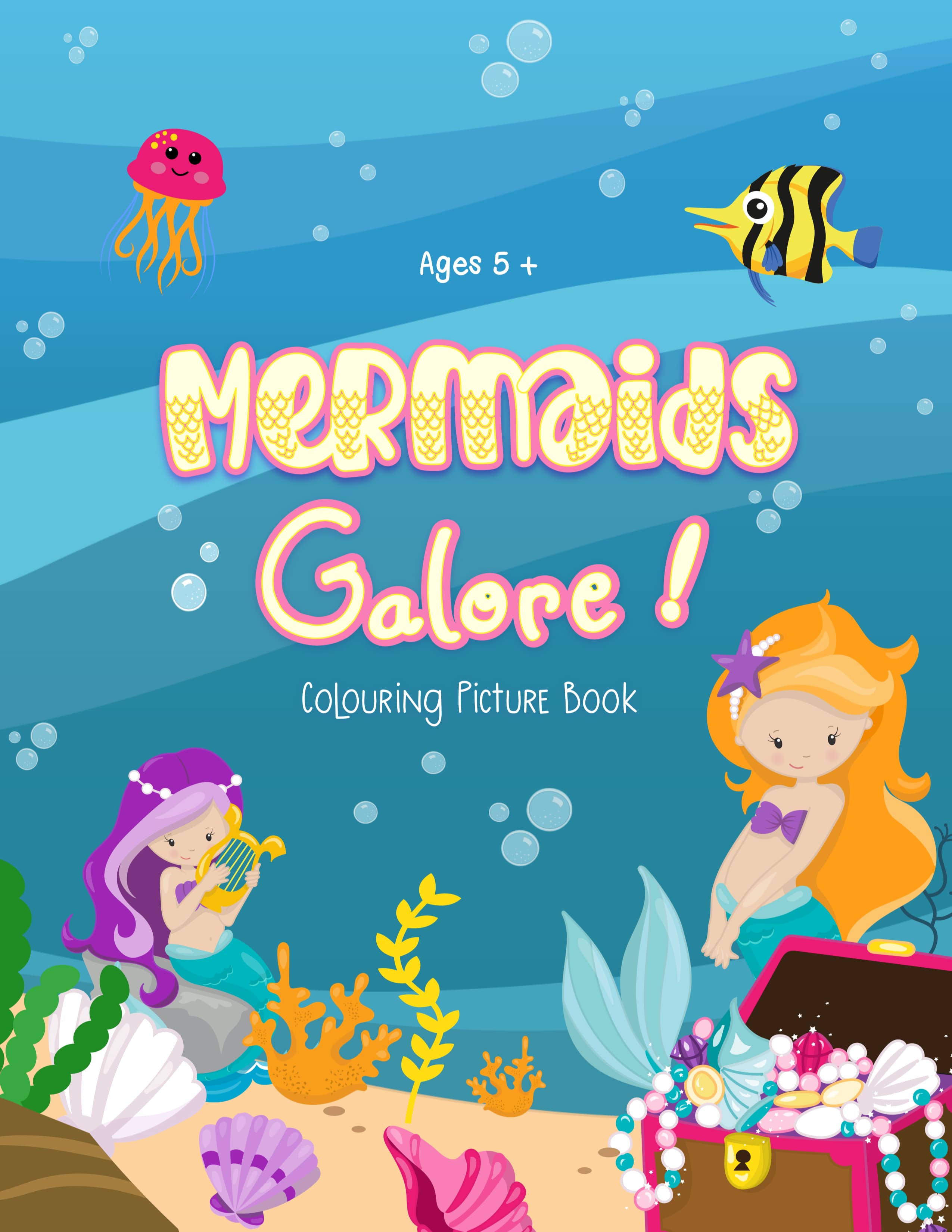 jaymcdesign books childrens mermaids colouring book