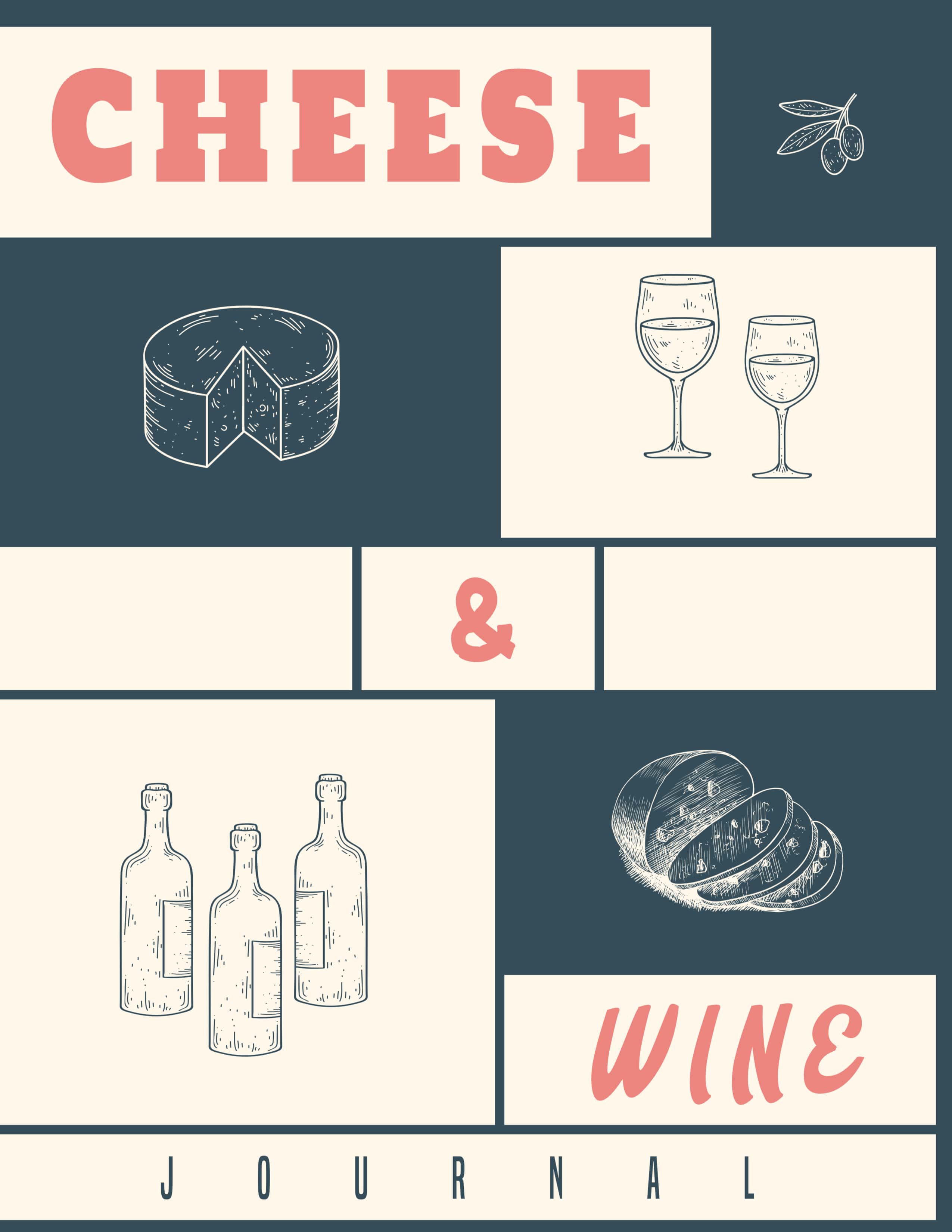 jaymcdesign books cheese and wine  collectors journal