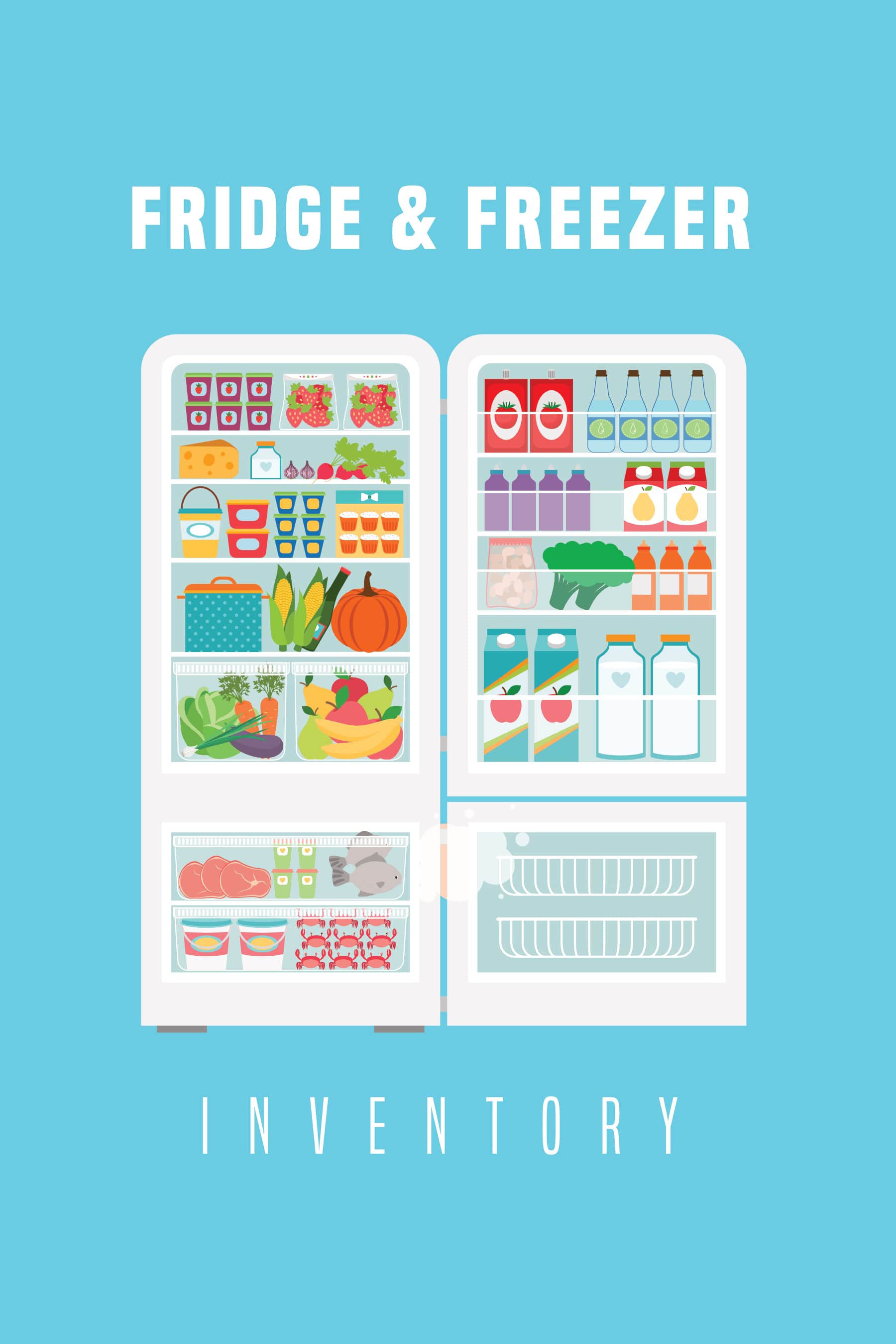 jaymcdesign books fridge and freezer inventory log book
