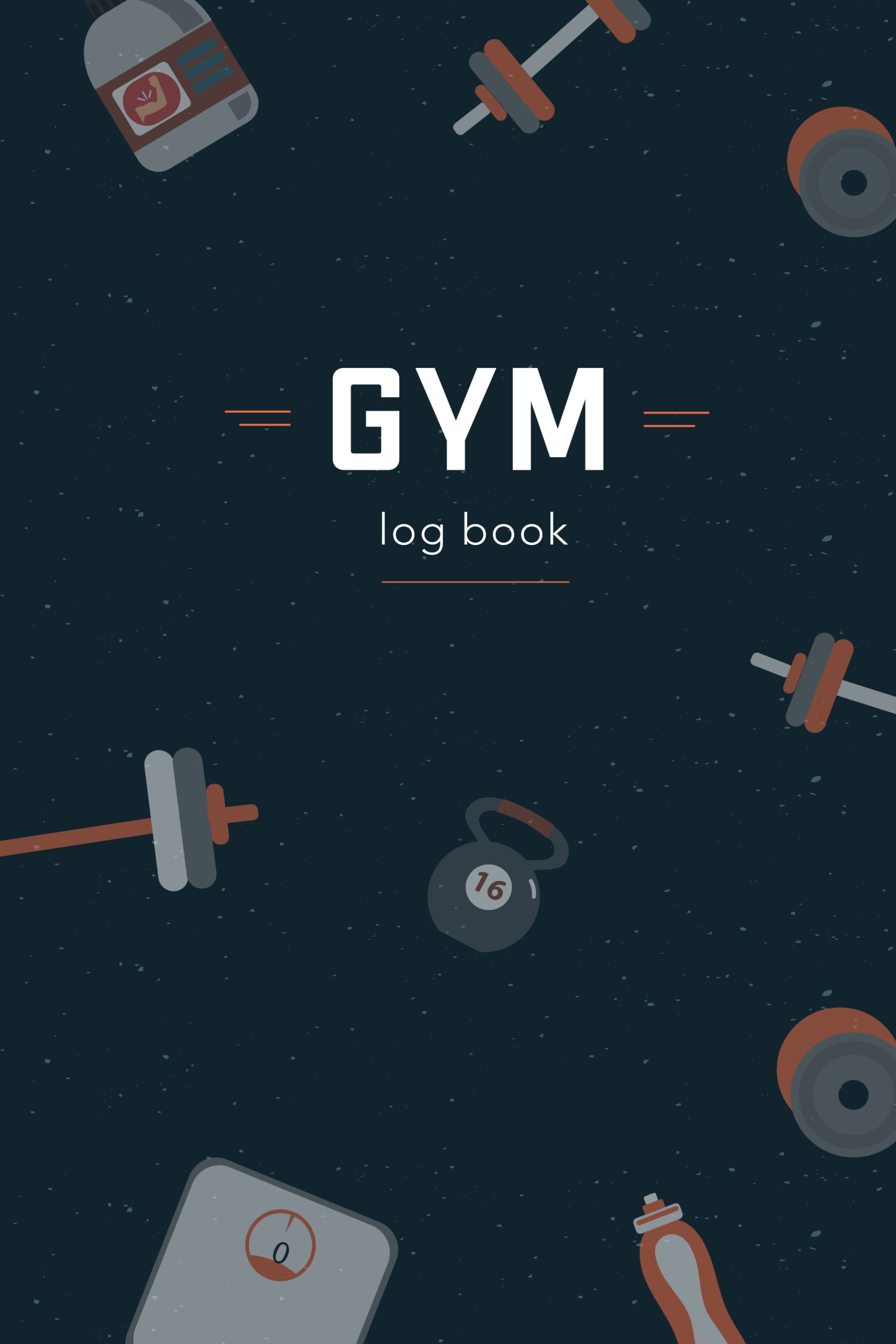 jaymcdesign books gym training log book