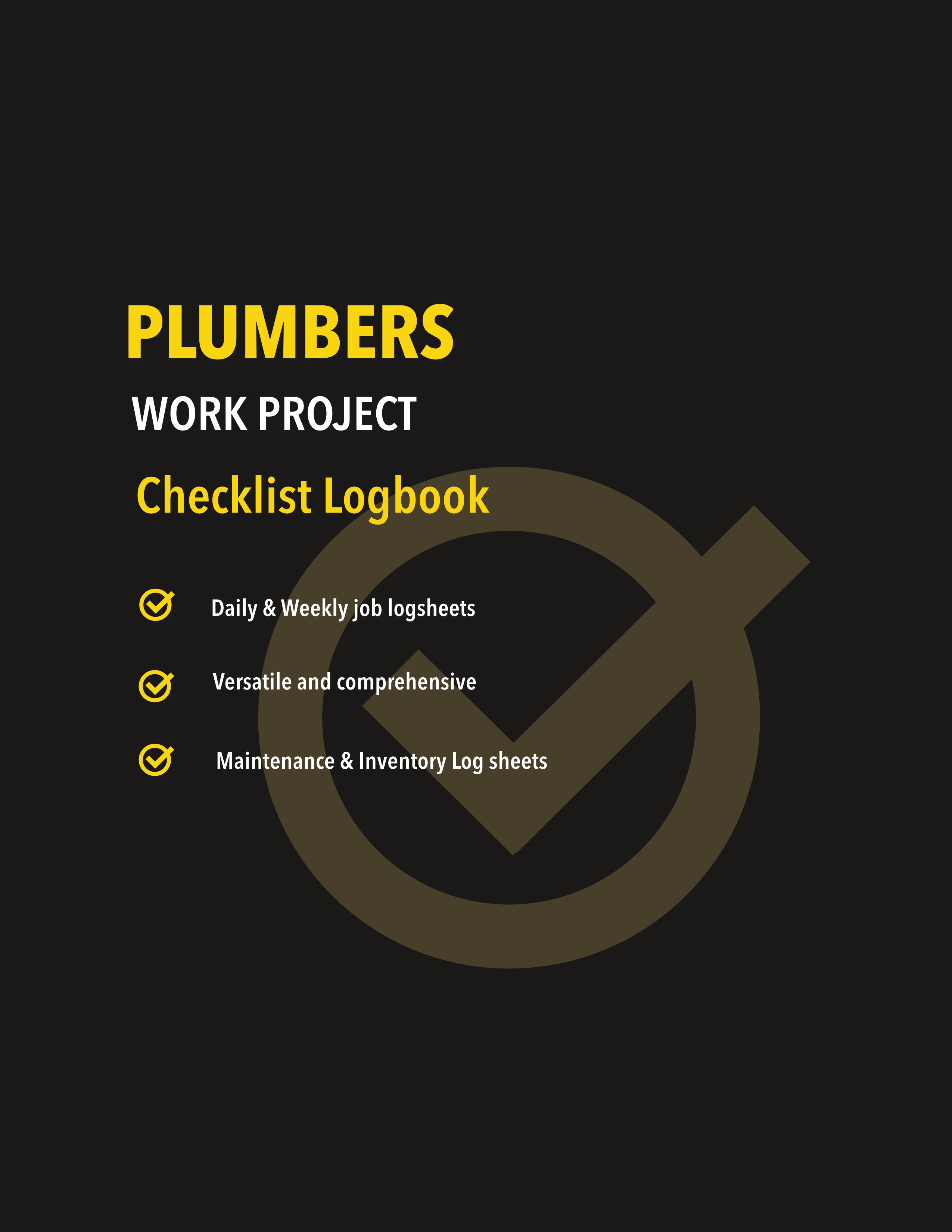 jaymcdesign books Plumber work log book